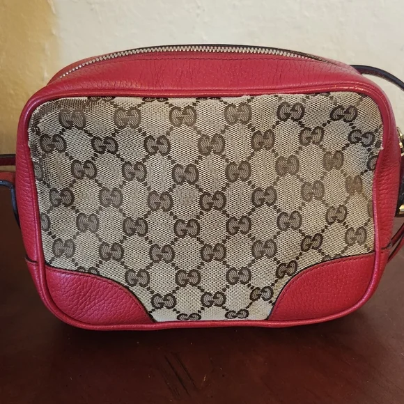 Gucci Canvas Bree Leather Crossbody Bag - Picture 3 of 14
